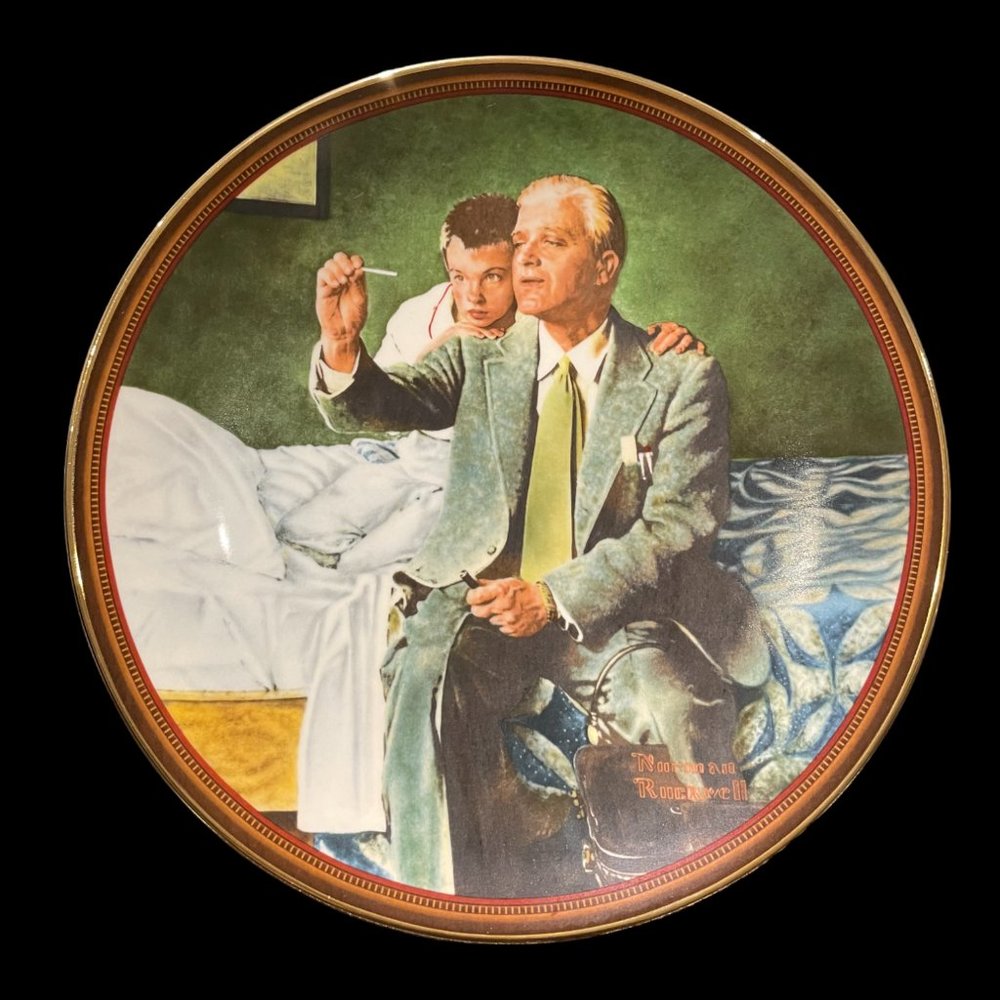 Vintage Knowles Collector Plate "The Country Doctor" by Norman Rockwell